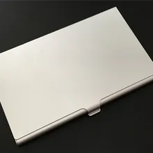 200 шт. Нержавеющая сталь Карманный Box Бизнес ID кредитных карт металлический корпус прекрасно окно держатель