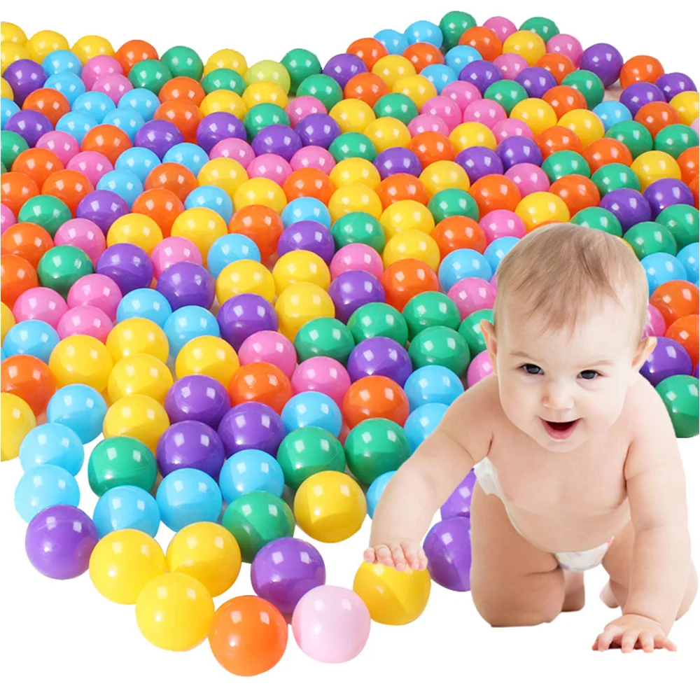 100Pcs 5.5cm EcoFriendly Colorful Soft Plastic Water Wave Ball Baby Funny Toys air ball outdoor