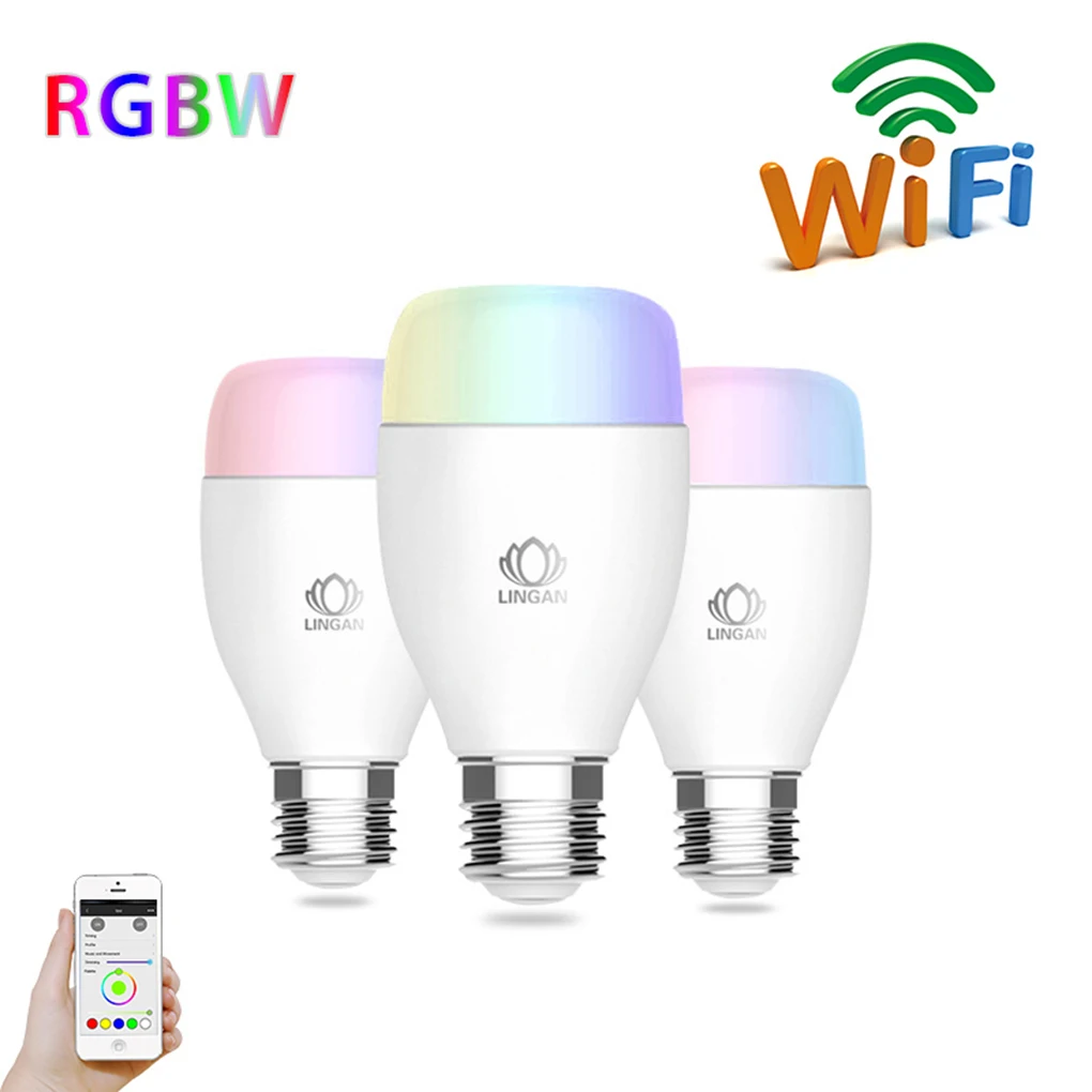 

50W Bulb Decorative Dimmable Multicolored Color Timer Wireless Remote Controlled Wifi Smart LED Light Bulb