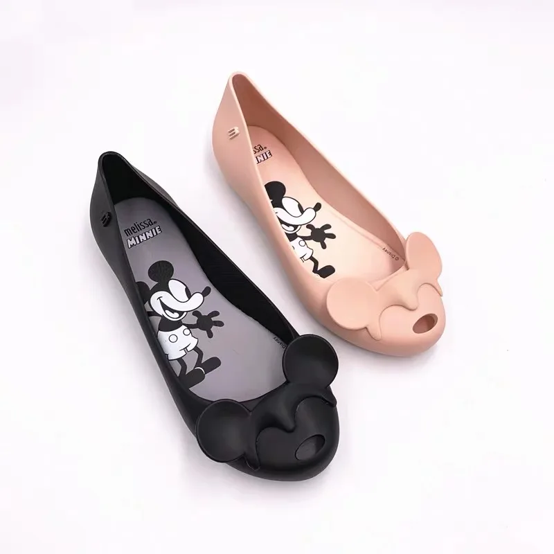 

Melissa Original Ultragirl Minnie Ear Women Sandals Jelly Shoes 2019 Flat Sandals Adulto Beach Shoes Woman Sandals Summer Shoes