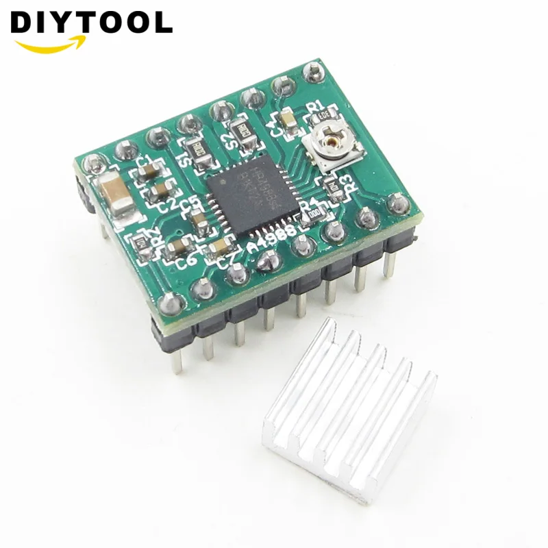 

Reprap Stepper Driver Board A4988 v1.2 Stepper Motor Driver Module with Heatsink