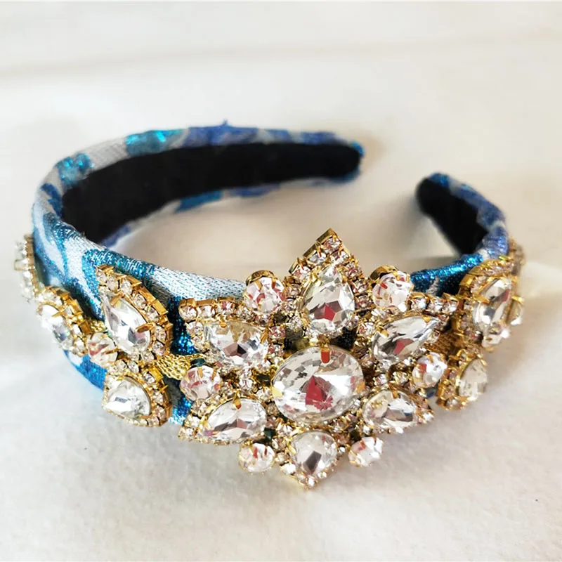 Роскошная Королевская корона ручной работы в стиле барокко, свадебная Хрустальная корона с большим цветком и тиара, свадебные аксессуары для волос