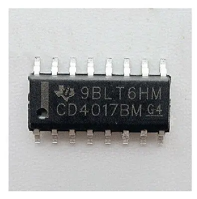 100PCS CD4017 4017 SOP-16 SMD COUNTERS/DIVIDER NEW GOOD QUALITY |