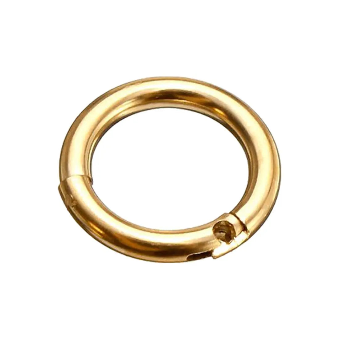 

1.2mm Titanium steel Clicker Septum Segment Lip Nose Ear Hoop Body Piercing RingMain Colour:Gold Internal Diamter:8mm