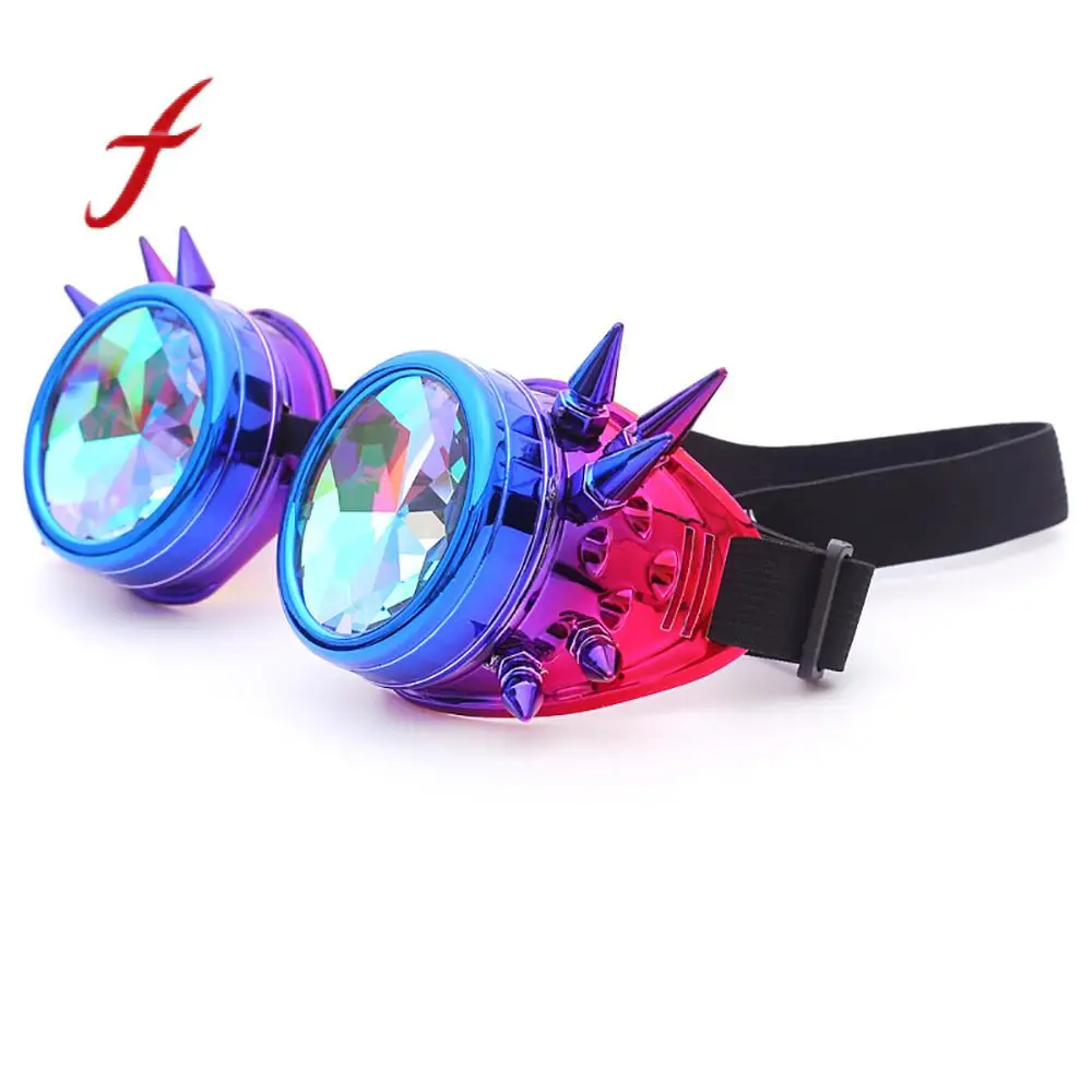 

Feitong sunglasses Colorful Glasses Women High Quality Rave Festival Party EDM Sunglasses Diffracted Lens Fashion Female