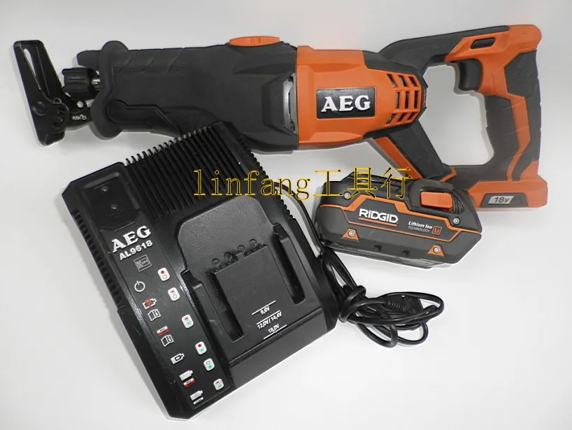 Ridge RIDGID AEG 18V Lithium Chainsaw power saber saw reciprocating