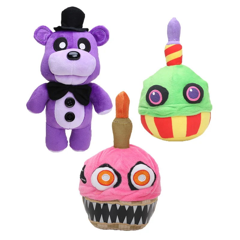 

30cm -38cm FNAF Five Nights At Freddy's Golden Freddy Fazbear Nightmare Fredbear Mangle Foxy BB Balloon Boy Clown Plush Toys