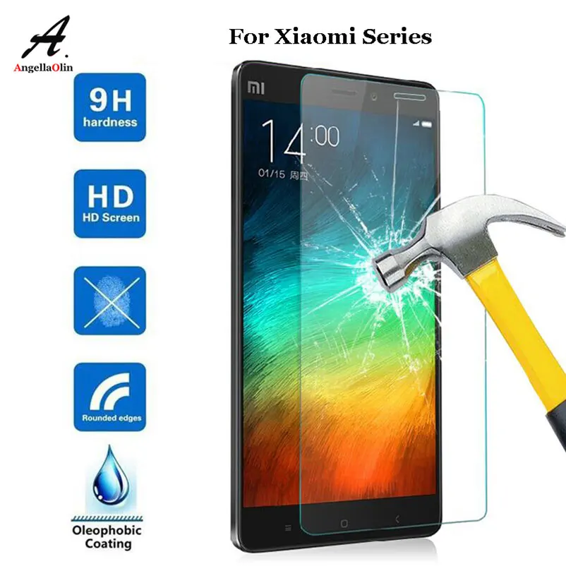

TOP 9H Tempered Glass Screen Protector film for Xiaomi Redmi Mi 8 Max Mix2 4X 4A A1 5A Mix 1 2 3 4 5 6 Mi5 Mi6 Plus Note 5 case