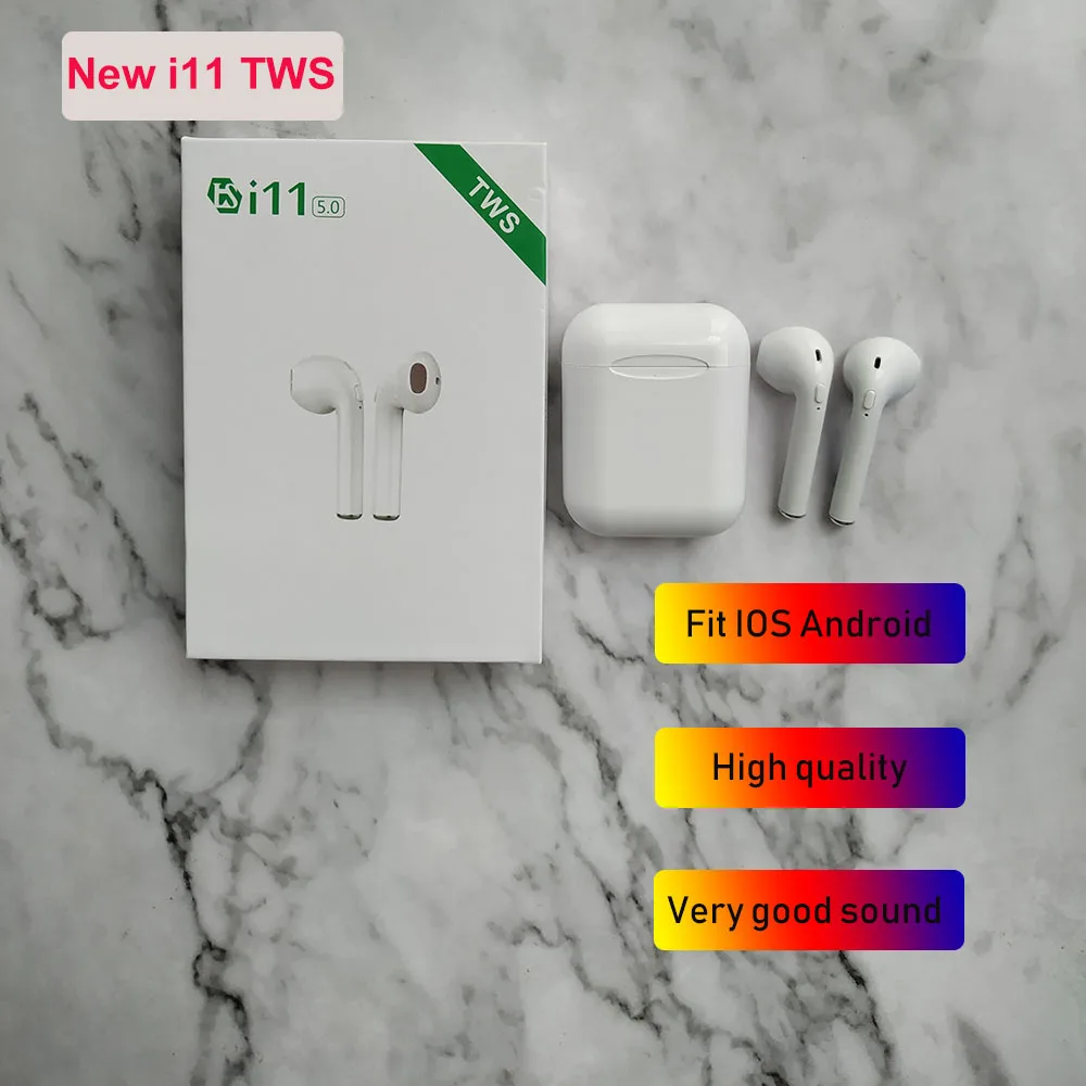 

in-ear for i7s i9s i11 tws Bluetooth Earphone Earbuds Headset wireless headphone With Mic For iphone xiaomi huawei