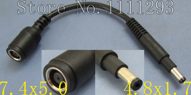

2pcs/lot Charging Head 7.4X5.0 Turn 4.8x1.7 Interface DC Barrel Plug Cable Adapter Connector for HP Envy 4 6 Pavilion 14 15 etc