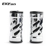 EKFan 2 шт., рыболовная катушка из алюминиевого сплава с ручкой, серебристого цвета, длина 35 мм, для наживки, рыболовная катушка, аксессуар