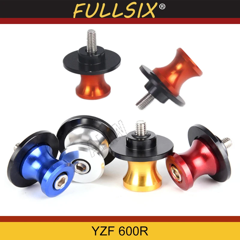 

Motorcycle M6 Swingarm Spool sliders stand screws For Yamaha YZF 600R 2005 WithYZF 600R logo