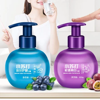 

Bleeding Push Type Repair Dental Toothpaste Bad Breath Hygiene Cleaning Oral Care Stain Removal Portable Whiter Home