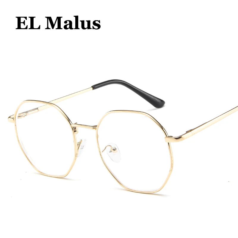 [EL Malus] очки для близорукости для женщин и мужчин, металлическая квадратная оправа для студентов, короткий прицел, золотой, черный, серебряный-1-1,5-2-2,5-3-3,5-4