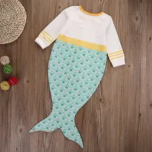 Retail Cartoon Mermaid Shape sleeping bags newborn baby carriage winter bedding warm pretty Sleepsacks cotton soft Sleepsack