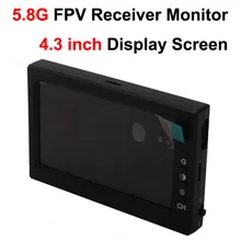 TOP-D43M 5,8G fpv-приемник приемник монитора монитор 4,3 дюймов Экран дисплея для G3 очки ошибки 6 ошибок 8 B8 B6 5,8G с видом от первого лица