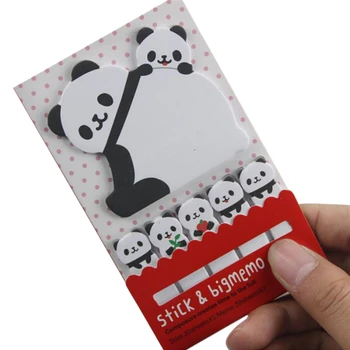 

Cat Panda Sticky Notes Memo Pad School Supplies Planner Stickers Paper Bookmarks Korean Stationery