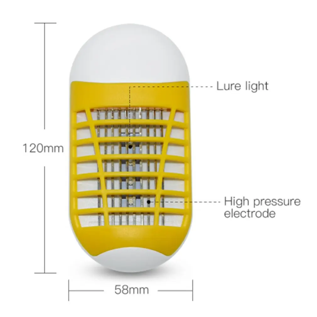 УФ-москитная убийца лампы светодиодный комаров убийства ловушку лампы ошибка летающие насекомые «электронная мухобойка» фиолетовый свет сосать устройства 1809
