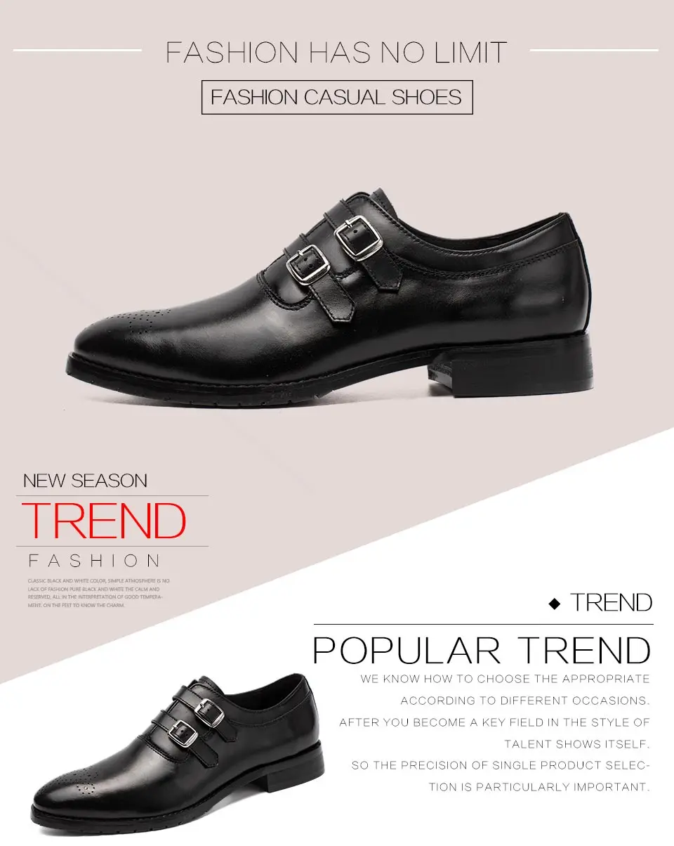 BONA/Новинка; классические мужские офисные туфли; Мужские модельные туфли с пряжкой на ремешке; мужские деловые туфли из натуральной кожи черного цвета;