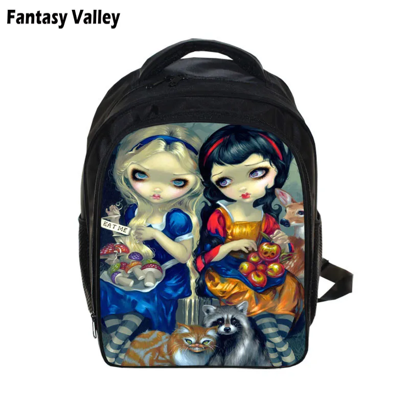 

Beautiful Gothic Girls Kids Small Backpack Kindergarten Book Bags For 4-6 years old Kids Boys Girls Storage Backpack Best Gifts