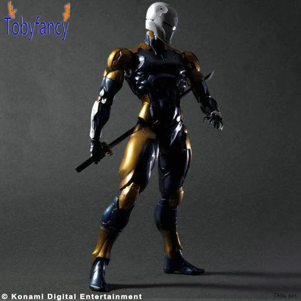 

Metal Gear Solid Play Arts Kai Solidus Snake Gray Fox Cyborg Ninja 26cm PVC Action Figure Doll Toy Playarts K