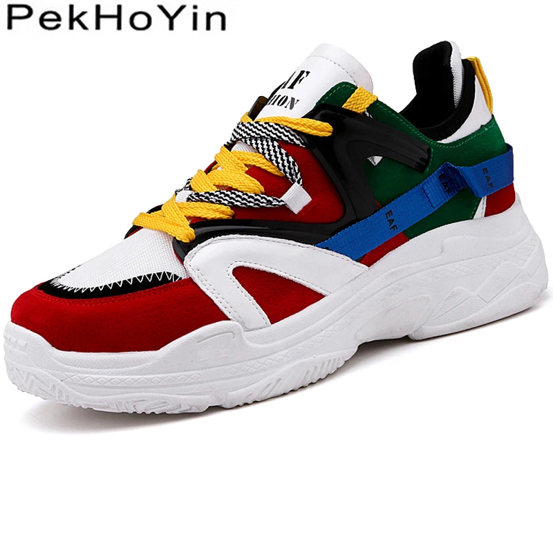 

Thick Sole Brand Fashion Sneakers Men Casual Shoes Footwear Zapatos Male Walking Shoes Outdoor Men Platform Shoes Man Superstar