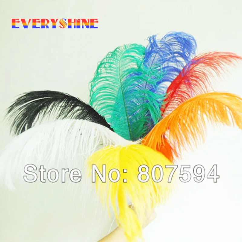 Colorful Long 50 55cm Big Ostrich Feathers Plume for DIY Craft Wedding