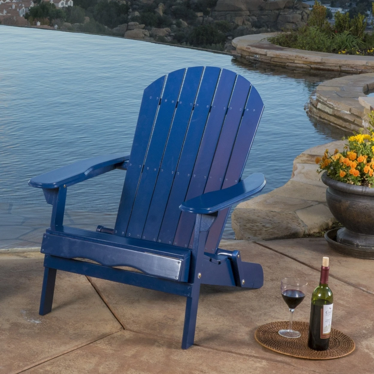 Katherine Outdoor Reclining Wood Adirondack Chair with Footrest - dup 2 (1)
