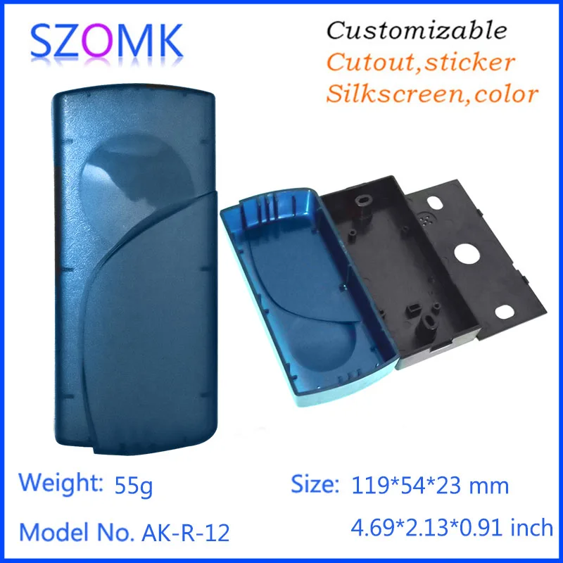 

szomk plastic enclosure for electronics door alarm sensor enclosure box (1 pcs) 119*54*23mm ABS control box RFID junction box