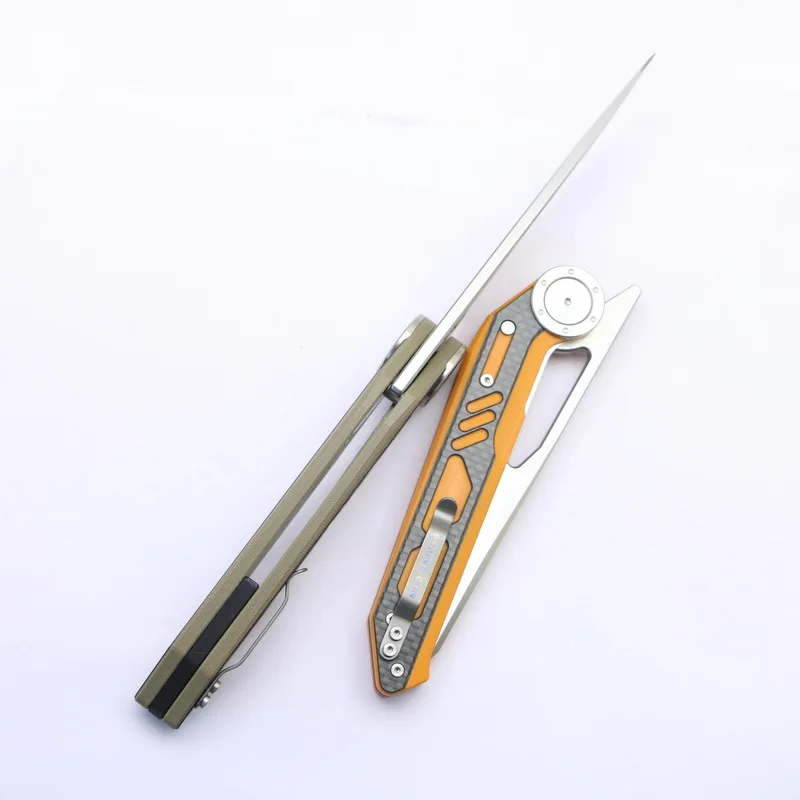 NOC DG-04 portable folding knife 440C blade G10+ carbon fiber handle camping hunting outdoor survival kitchen knife EDC tool