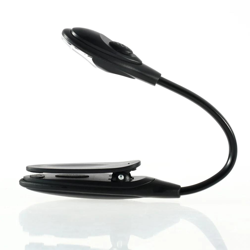 

1pcs Mini Flexible Clip-On Bright Book Light Laptop White LED Book Reading Light Lamp Worldwide Newest Hot Search