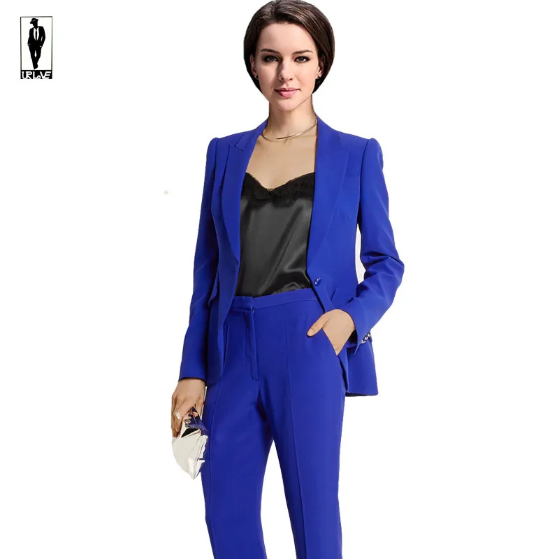 navy blue trouser suit ladies