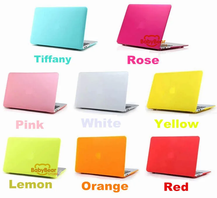 

New Matte Rubberized Frosted Case For Apple macbook Air 11.6 13.3/ Pro 13.3 15.4 Pro Retina 13 15 inch Protector For Mac book