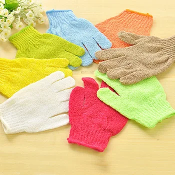 

Free Shipping Moisturizing Spa Skin Care Cloth Bath Glove Exfoliating Gloves Cloth Scrubber Face Body body bath gloves