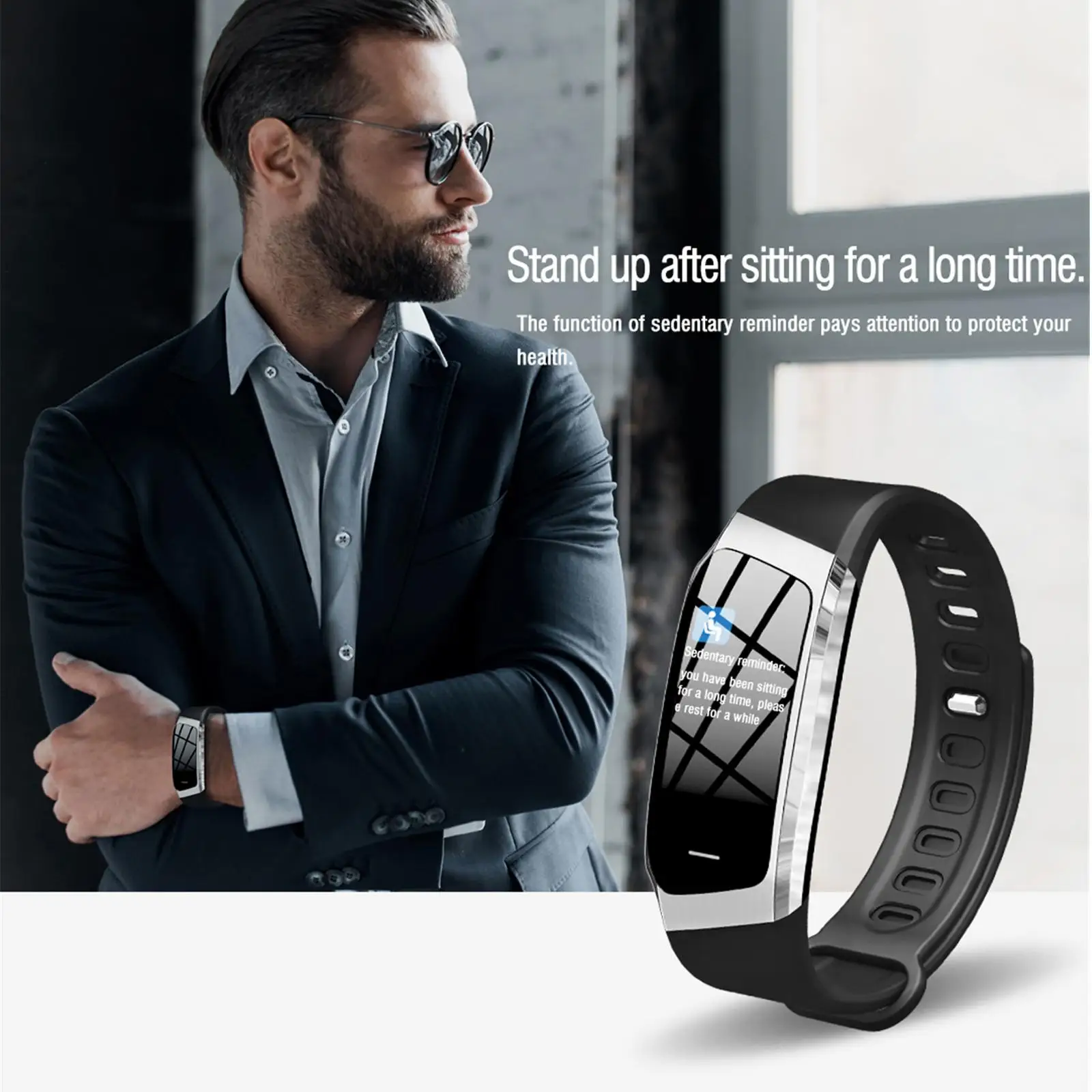 Модные Bluetooth Смарт-часы спортивные фитнес-трекер монитор сердечного ритма браслет SMS Push для samsung S10 S9 S8 iPhone huawei