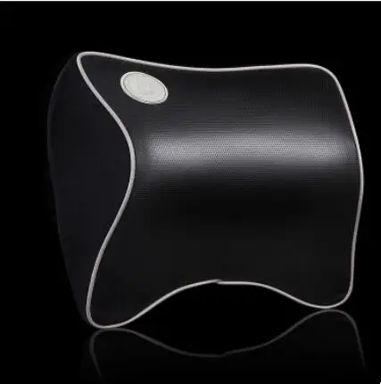 Dongzhen 1X Автомобильная подушка с эффектом памяти, ткань для шеи, подголовник, автомобильный чехол, подушка для сиденья, подголовник, аксессуары для шеи - Цвет: Black gray