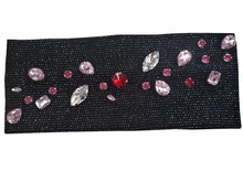 P17247 new fashion shimmer headbands good stretch custom colors crystal plain headband for women hair accessories design custom