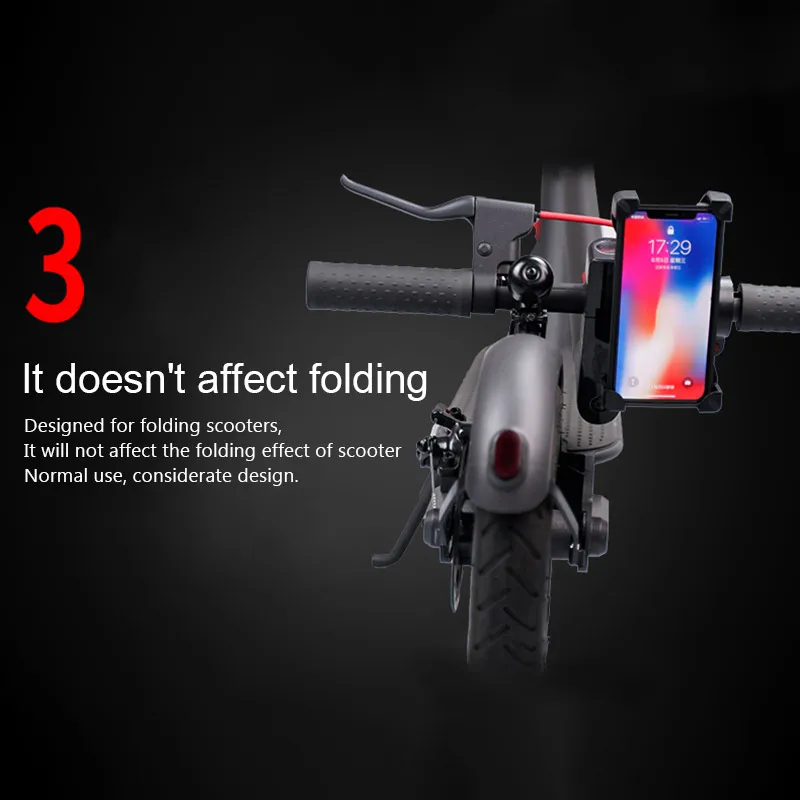 Bike Phone Support forXiaomi M365 Pro Electric Scooter Anti-Vibration Adjustable Phone Navigation Bracket Riding Accessories