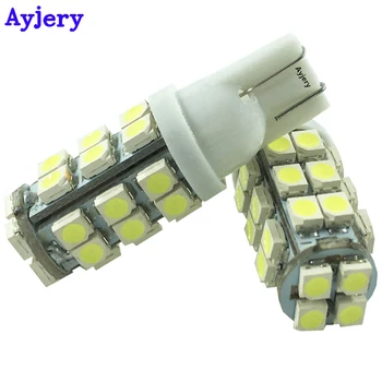 

AYJERY 500X 12V T10 Led Car Bulbs 168 194 W5W 3528 1210 28 SMD 28 Led Wedge Light Signal Bulbs Dome Lights White Car Light
