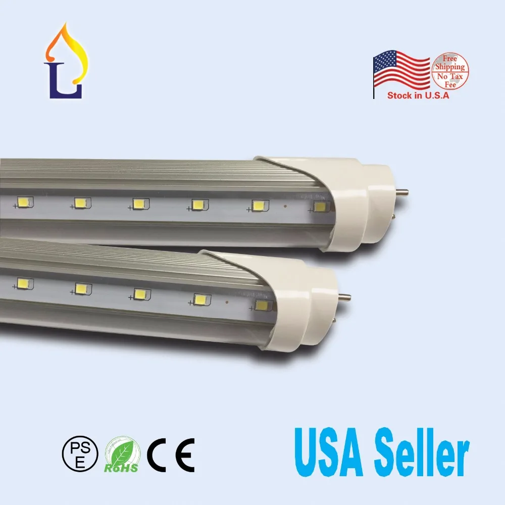 

25pcs/lot T8 V shaped Tube Light 8ft 60W G13/Fa8/R17D SMD2835 28LM/led replacement fluorescent lighting Led tube lamp