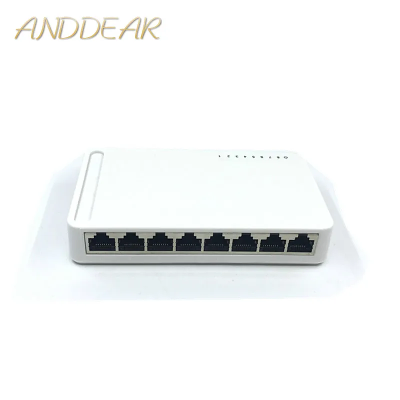 Новинка от производителя 8-портовый гигабитный коммутатор настольный RJ45 Ethernet 10/100