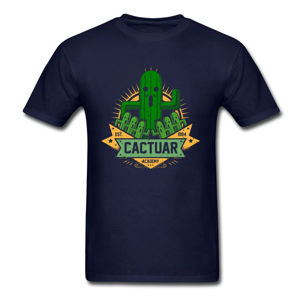 Round Neck cactuar academy 9072 Pure Cotton Mens Top T-shirts Casual Short Sleeve Tops & Tees Latest Party Tee Shirt cactuar academy 9072 navy