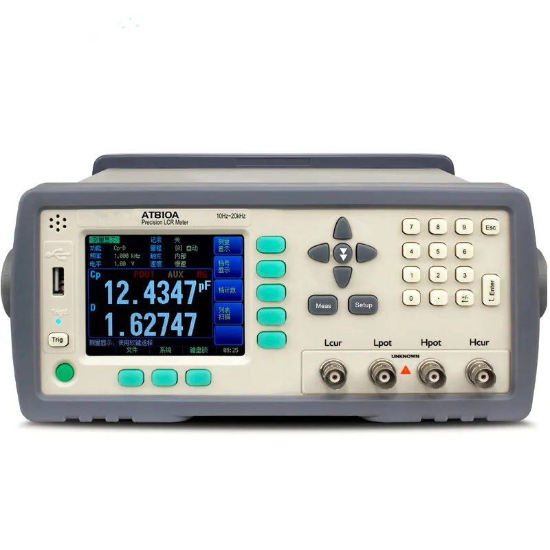 

High Quality Precision Professional Frequency 10Hz~20kHz Accuracy 0.05% Digital LCR Bridge Meter AT810A Measuring Instrument