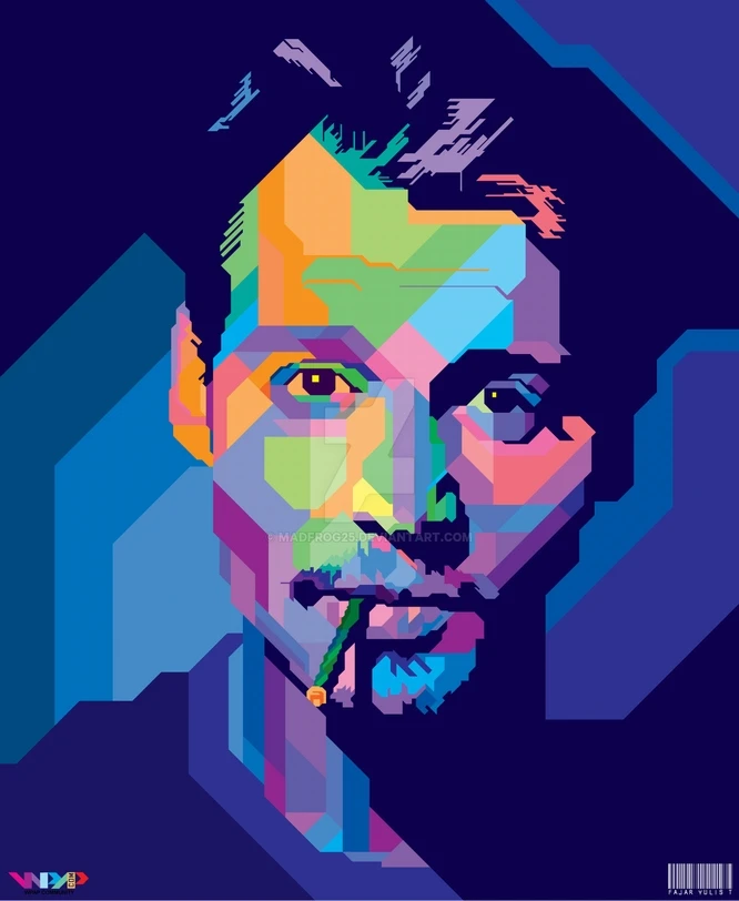 Винтажная декоративная крафт бумага для портретной комнаты Pop Art Cool Man|wall