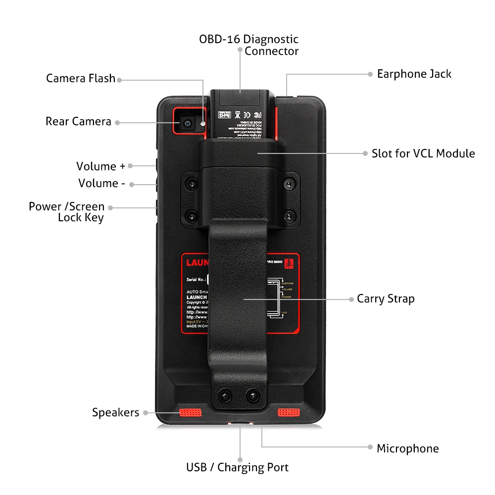 Launch X431 Pro мини OBD2 автомобильный диагностический инструмент полная система Wifi/Bluetooth ECU кодирование и активация OBD 2 Автомобильный сканер