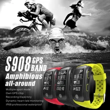 IP68 Водонепроницаемый спортивный смарт-браслет BT GPS Водонепроницаемый Браслет Ремешок Шагомер Фитнес трекер часы с монитором сердечного ритма
