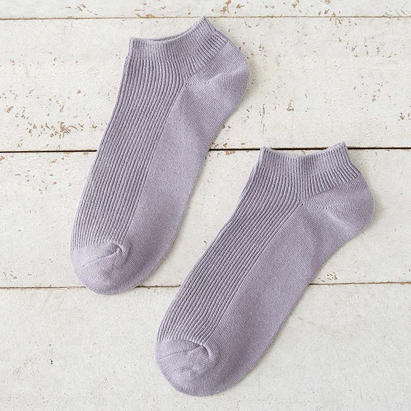 5 пар носков из 75% хлопка с сеткой на лодыжке женские вязаные тонкие носки-лодочкой для девушек, однотонные белые теплые эластичные носки с 3d рисунком милое искусство - Цвет: G
