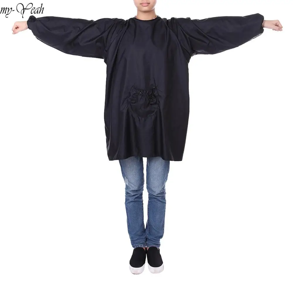 

70x75cm Hairdressing Nylon Apron Gown Barbers Stylist Working Clothes Hair Hairdresser Cutting Cape Wrap Salon Hairstylist Tools