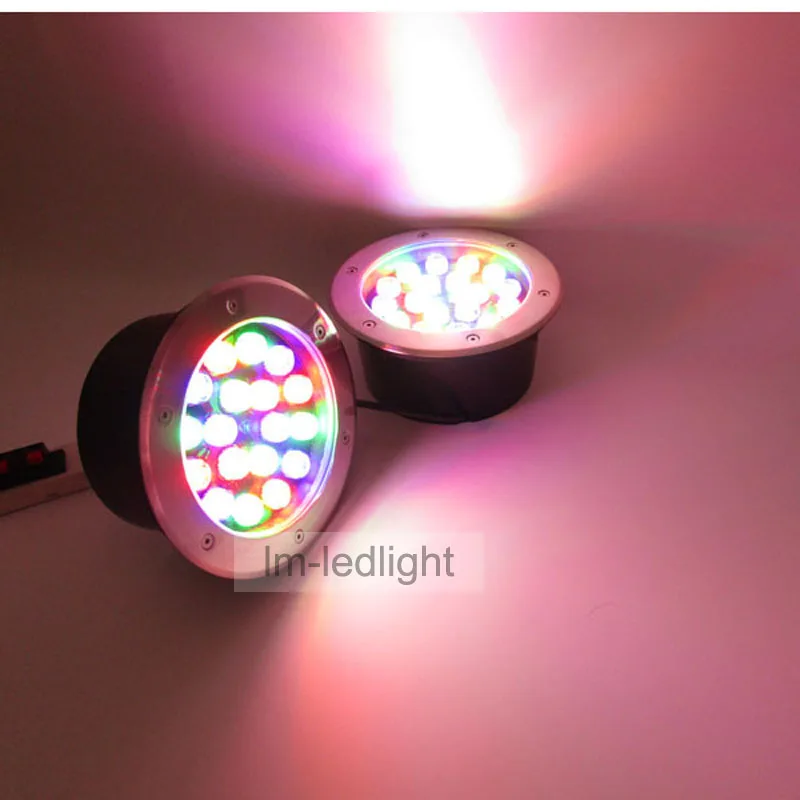 

IP67 Waterproof led inground light 15W 85-265V Bridgelux warm / neture / pure white RGB green pink blue spot led exterieur sol