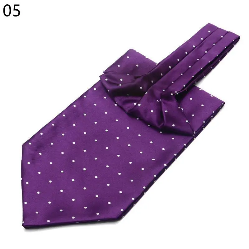 Men's  cravat suit silk scarf business collar wide tie retro pattern shirt scarf wedding party accessories